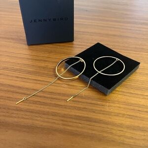 Jenny Bird Gold Chain Hoop Earrings